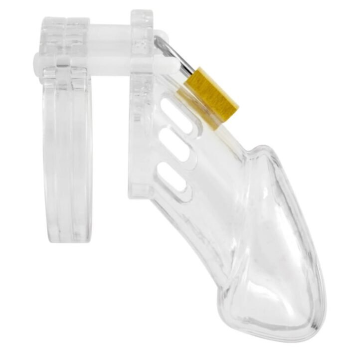 Cage De Chasteté Plastique Pour Homme - 1 Au Choix Avec 5 Anneaux - Neuf